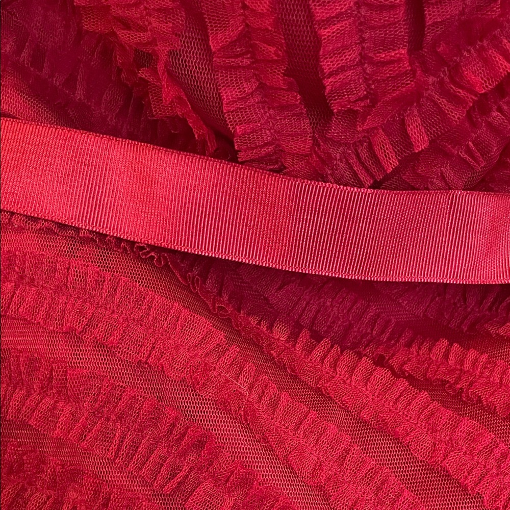 🧚‍♀️ BCBGMaxAzria Strapless Red Burgundy Dress - Picture 4 of 9